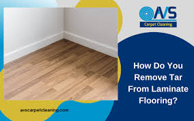 remove tar from laminate flooring