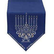Dii 100% cotton dinner and holiday star of david tablecloth with hanukkah swirl. 8 Stunning Hanukkah Tablecloths Table Runners 2020 Amen V Amen