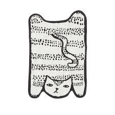 cat shaped bath mat donna wilson