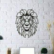 Lion Wall Sculpture 2d Makers India