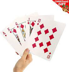 Free shipping on orders over $25 shipped by amazon. Amazon Com Easygoproducts 5 X 7 Giant Playing Cards Novelty Jumbo Cards For Kids Teens Or Seniors Large Print Poker Full Deck Of Cards Toys Games