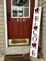 valentines day welcome sign diy