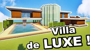 minecraft tuto grande villa de luxe