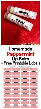 homemade peppermint lip balm love to