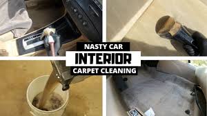 deep cleaning a nasty car interior