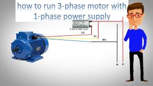 3 phase motor starter wiring diagram pdf. How To Run 3 Phase Motor With 1 Phase Power Supply Earth Bondhon