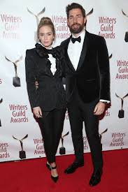 Emily blunt revealed that some people warned her against working with her husband, john krasinski, in a quiet place over fears that it would end their marriage. Emily Blunt And John Krasinski Wear Matching Tuxedos At The Writers Guild Awards British Vogue British Vogue