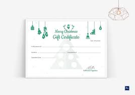 Christmas Gift Certificate Template Voucher Word 2003 Free Microsoft