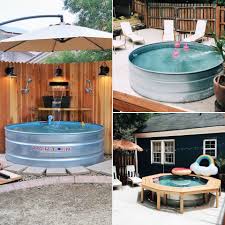 You can easily turn these galvanized stock tanks into a pool by adding a pump with a filter system , and keeping it clean with chlorine tabs in a pool cleaner floater. 10 Diy Float Tank Plans To Build Sensory Deprivation Tank