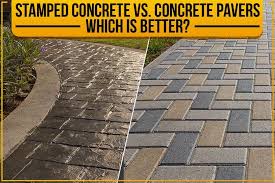 Stamped Concrete Vs Concrete Pavers