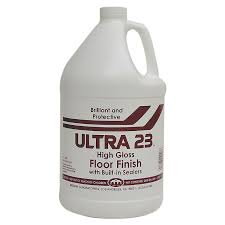 ultra 23 high gloss floor finish 4 gal