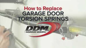 replace garage door torsion springs