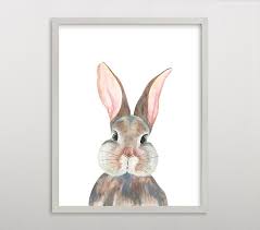 Minted Curious Bunny Wall Art By