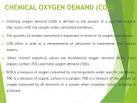 Carbon oxygen demand