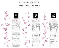 Flower Brush Set Paint Tool Sai Ver 2