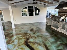 seagr green concrete acid stain gallery