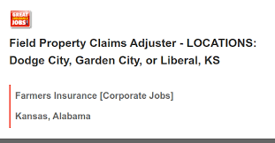 field property claims adjuster