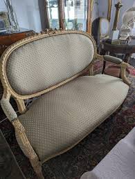 antique french louis xvi love seat sofa