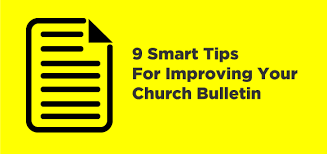 9 Smart Tips For Improving Your Church Bulletin