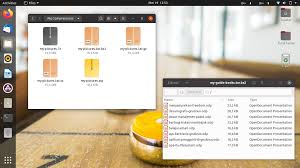 file archiving on ubuntu with compression