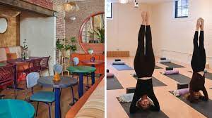 a bined yoga studio and cafe will