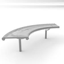 Ollerton M3 Curved Bench In Stainless
