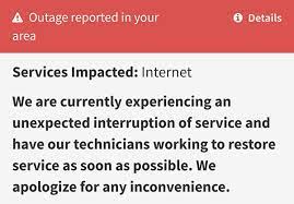 Brief internet service outages are not uncommon and are only rarely the result of hacking or other mischief. Check For A Service Outage Armstrong