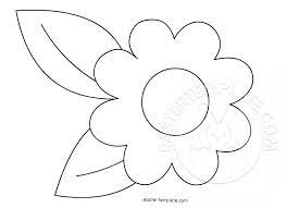flower leaves template easter template