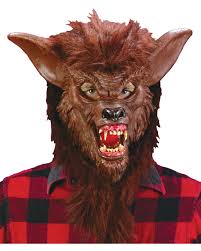 For other uses, see werewolf (disambiguation). Werewolf Mask Brown With Realistic Teeth Halloween Wolf Mask With Teeth Karneval Universe