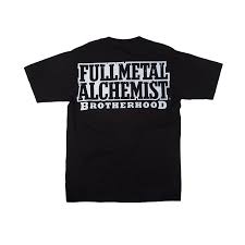 full metal alchemist brothers black tee 