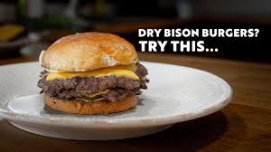 tips for super juicy bison burgers