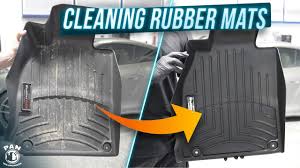 the best way to clean rubber car mats