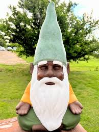 Garden Gnome Hand Painted