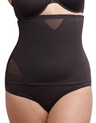 Miraclesuit Shapewear Womens Extra Firm Sexy Sheer Step In Waist Cincher Nude Md