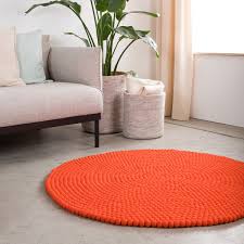 myfelt mats felt ball rug round connox