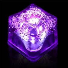 Purple Led And Light Up Ice Cubes