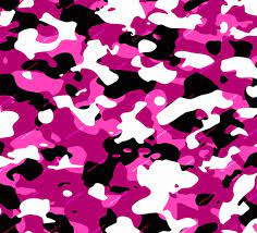 Deep Pink Camouflage Seamless Digital