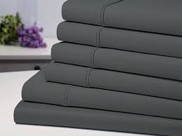 bamboo comfort luxury sheet set grey