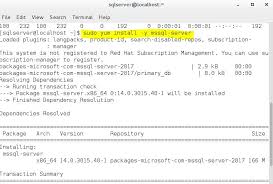 sql server 2017 for linux first