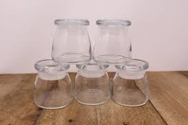 5 Mini Glass Jars With Sealable Lids