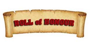 Roll of honour 2020