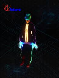 China 2017 High Quality Led Accessories Clothing Light Up Suit Jacket Led Outfit Wl 060 Future Creative Manufacturer And Supplier Future Creative