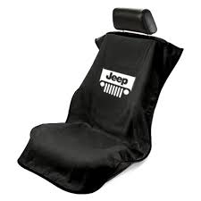 Black Towel Seat Cover With Jeep With