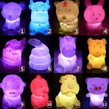 Cute Animal Shaped Led 7 Color Changing Night Light Nicerin Best Goods Free Shipping