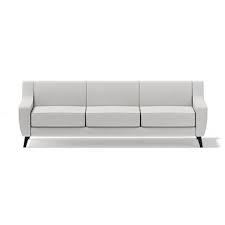Light Grey Three Seat Sofa 3d Model