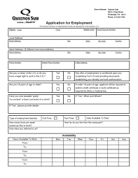 Free General Employment Application Form Mbm Legal