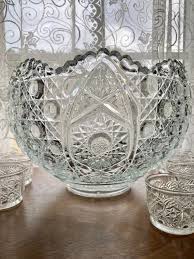 Clear Glass Punch Bowl Set Le Smith