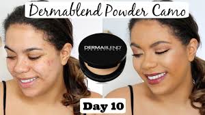 dermablend powder camo review oily