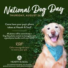 August 26th has been declared as the day to celebrate man's best friend. National Dog Day In Austin At Hearth Soul