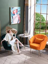 Nordic Single Sofa Chair Modern Fabric